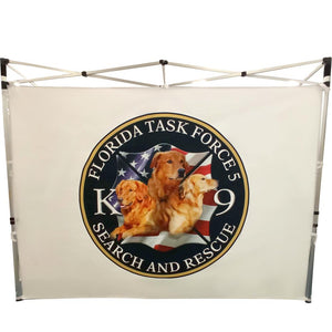 Custom printed backdrop for Florida Search and Rescue