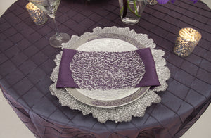 Round Bombay Pintuck Tablecloth