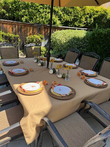 Outdoor Tablecloth With Umbrella Hole