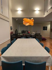 Rectangular Vinyl Tablecloth With Flannel Backing, High End
