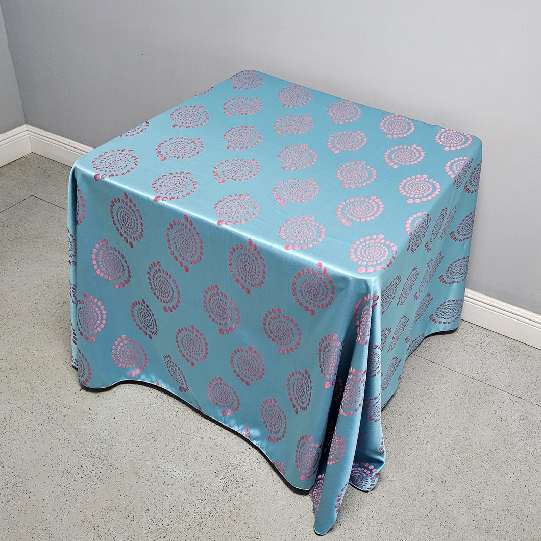 Square Art Deco Jacquard Tablecloth