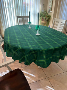 Oval St. Patrick's Day Tablecloth, All Sizes