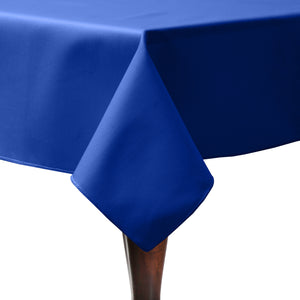 Royal 60" x 144" Rectangular Poly Cotton Twill Tablecloth