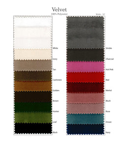 Velvet Swatch Card or Samples