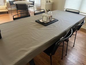 Vinyl Fitted Tablecloth Square or Rectangular, Fitted Table Topper
