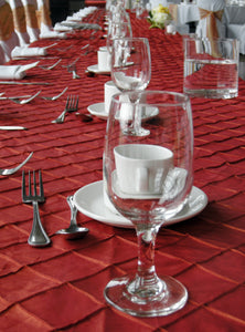 Rectangular Bombay Pintuck Taffeta Tablecloth