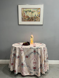 Christmas tablecloth, oval tablecloth