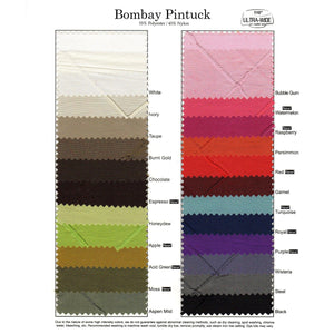 Bombay Pintuck Swatch Card & Sample