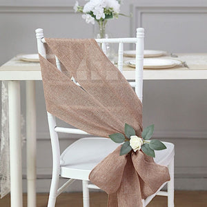 Special Natural Burlap Chair Sashes