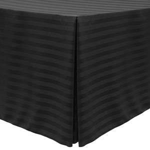 Rectangular Fitted Tablecloth Demo Height 36" & 42" Poly Stripe