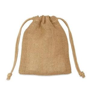 Non Printed Burlap Bag in front of a white background