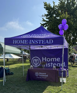 pop up tent packae at a fair