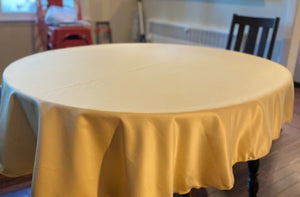 Duchess Satin Oval Tablecloth