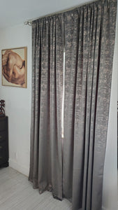 Etched Velvet Curtains With Top Rod Pockets - Premier Table Linens