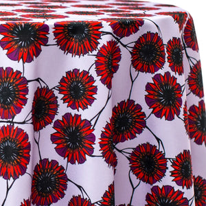 Round Floral Tablecloths