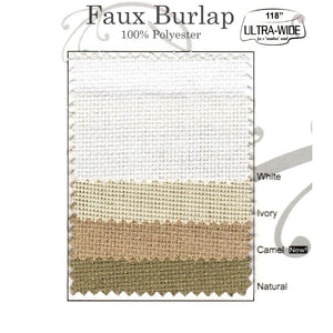 Faux Burlap Swatch Color Samples