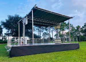 stage skirting outdoor special event