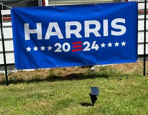 Harris 2024 banner