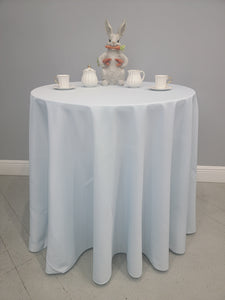 Poly Premier tablecloth with tea cups and Easter decoration