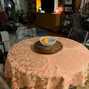 Round Miranda Damask Tablecloth