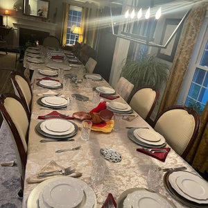 Rectangular Miranda Damask Tablecloth - Premier Table Linens