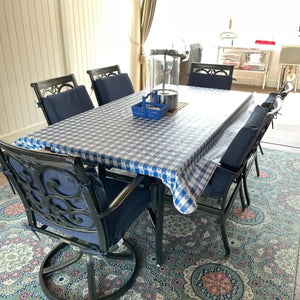 Rectangular Flannel Backed Vinyl Tablecloth