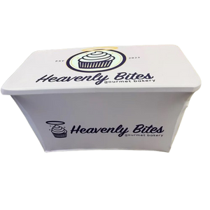 4' Custom Printed Spandex Fitted Table Cover - All Over Print