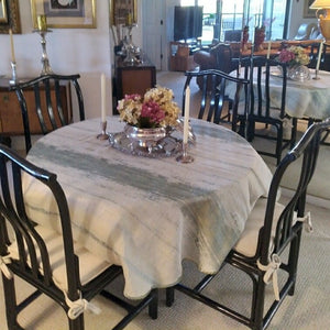 Round Shibori Stripe Tablecloth