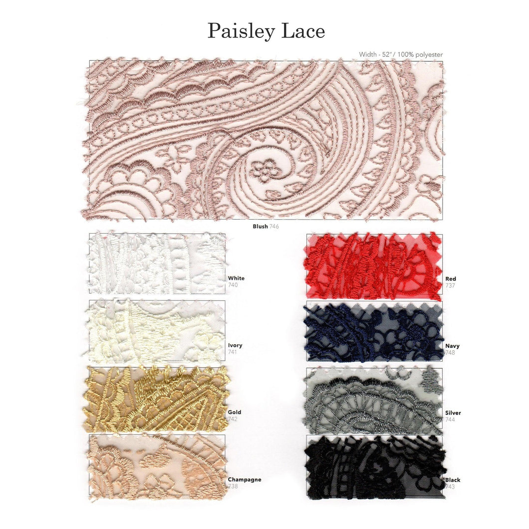 Paisley Lace Samples