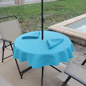 Panama Outdoor Tablecloth With Umbrella Hole - Premier Table Linens - PTL 