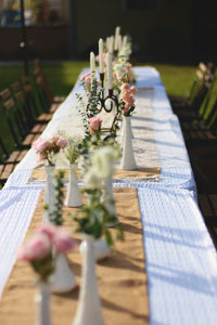 Rental Faux Burlap Table Runner