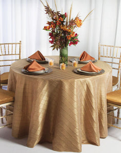 Round Bombay Pintuck Tablecloth