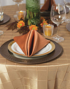 Round Bombay Pintuck Tablecloth