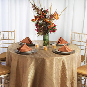 Round Bombay Pintuck Tablecloth