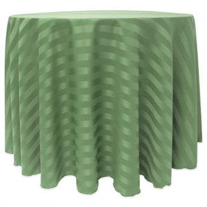 poly stripe sage tablecloth