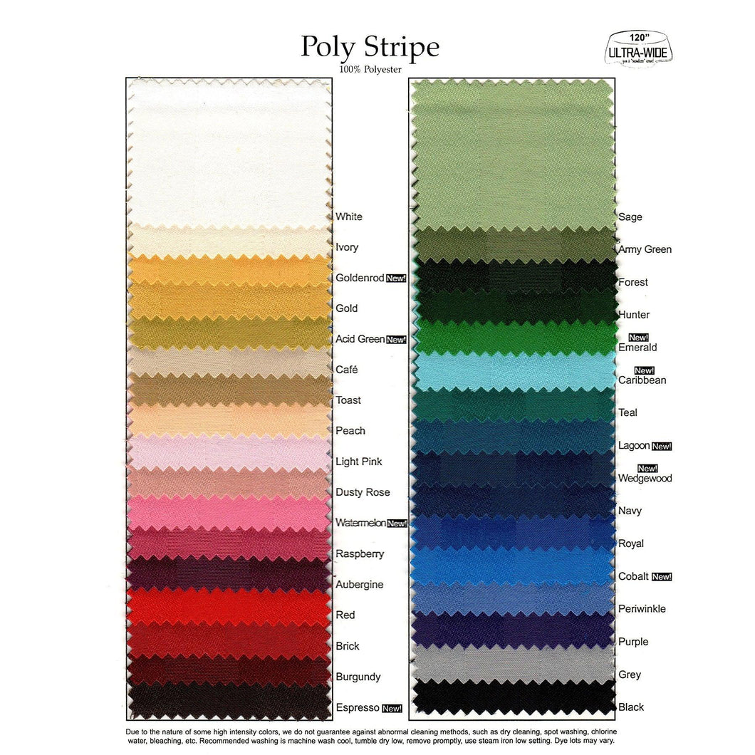 Poly Stripe Swatch Card & Sample