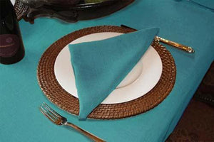 Havana linens with matching folded napkin 