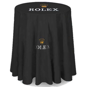 Custom Printed round table throw for Rolex watches