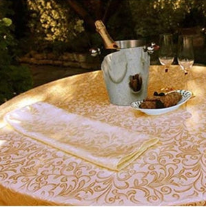 Round Somerset Damask Tablecloth