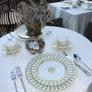 Round Somerset Damask Tablecloth