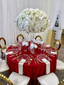 Round Velvet Tablecloth