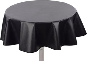 Round vinyl tablecloth