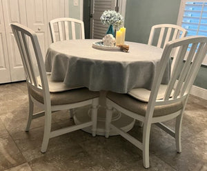 round cotton tablecloth