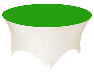 Round Spandex Table Topper With Elastic