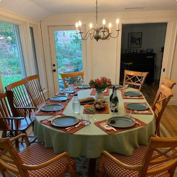 Spun Poly Oval Tablecloth