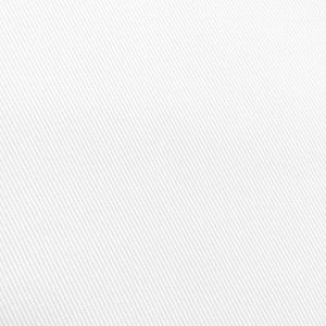 White 132" Round Poly Cotton Twill Tablecloth
