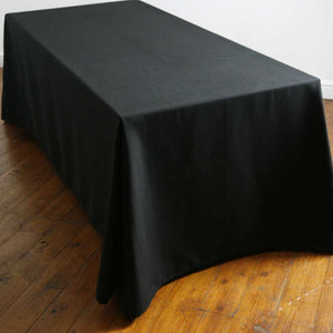 Poly Premier 90"x156" Black or White Tablecloth Black Friday Special