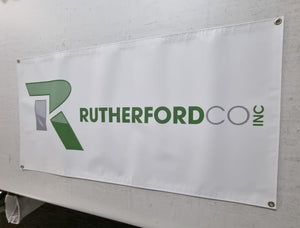 vinyl banner with business logo