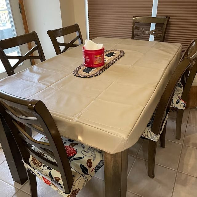 Dining table cover best sale 4 seater square shape