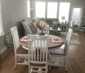 vinyl fitted tablecloth with elastic during fall